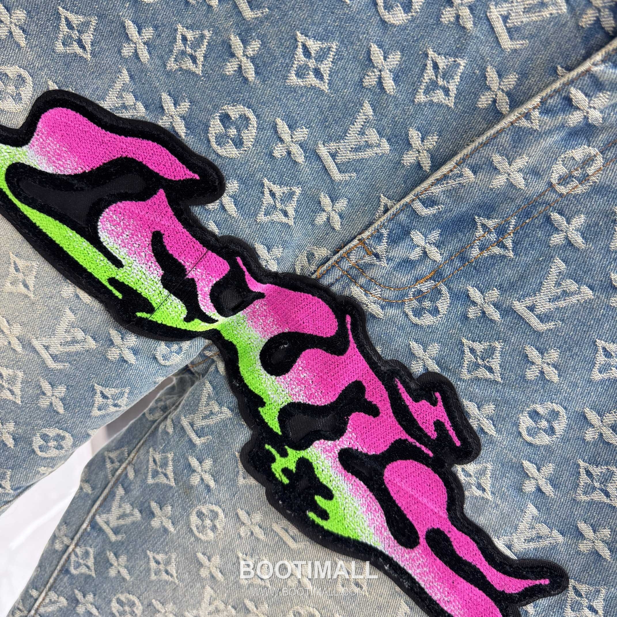 Louis Vuitton Graffiti Monogram Denim Blue Jeans 루이비통 그라피티 모노그램 데님 블루 청바지 8