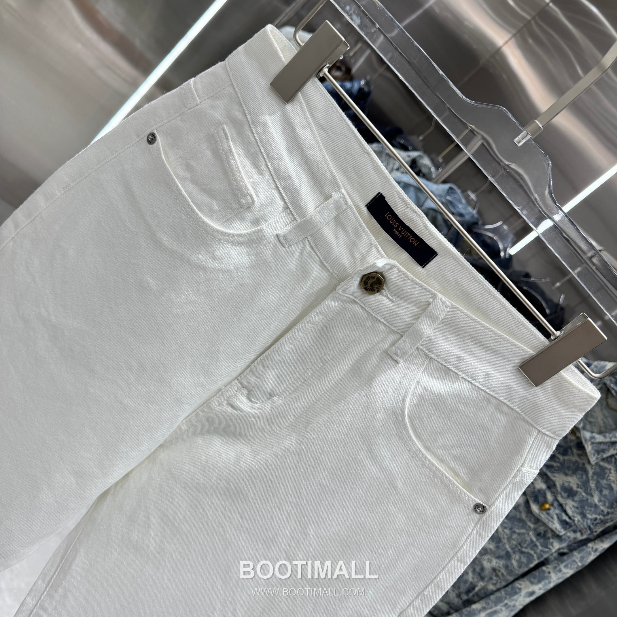 Louis Vuitton Letter Print Straight Jeans Denim Blue Pants 루이비통 레터 프린트 스트레이트 진 데님 블루 팬츠 4