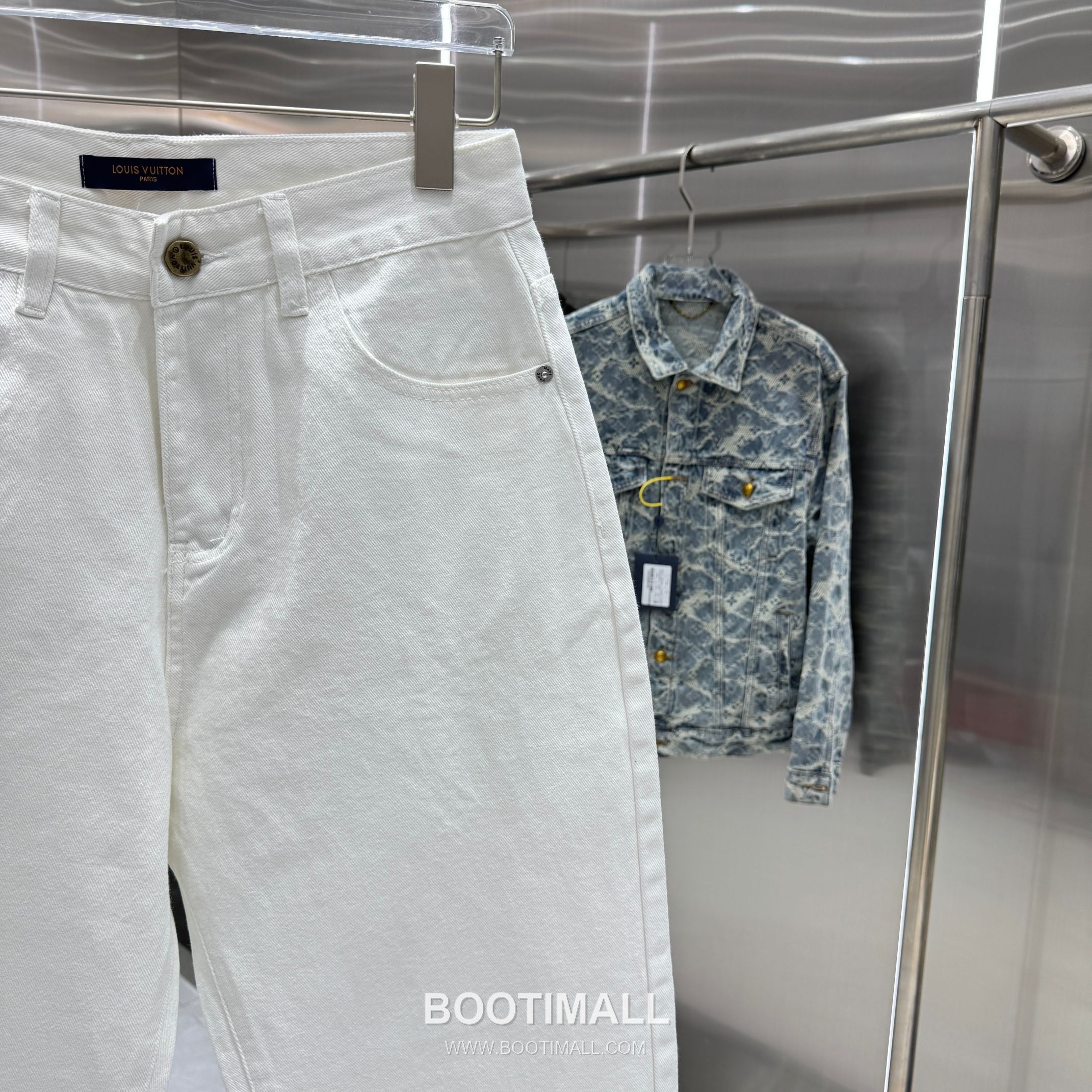 Louis Vuitton Letter Print Straight Jeans Denim Blue Pants 루이비통 레터 프린트 스트레이트 진 데님 블루 팬츠 7