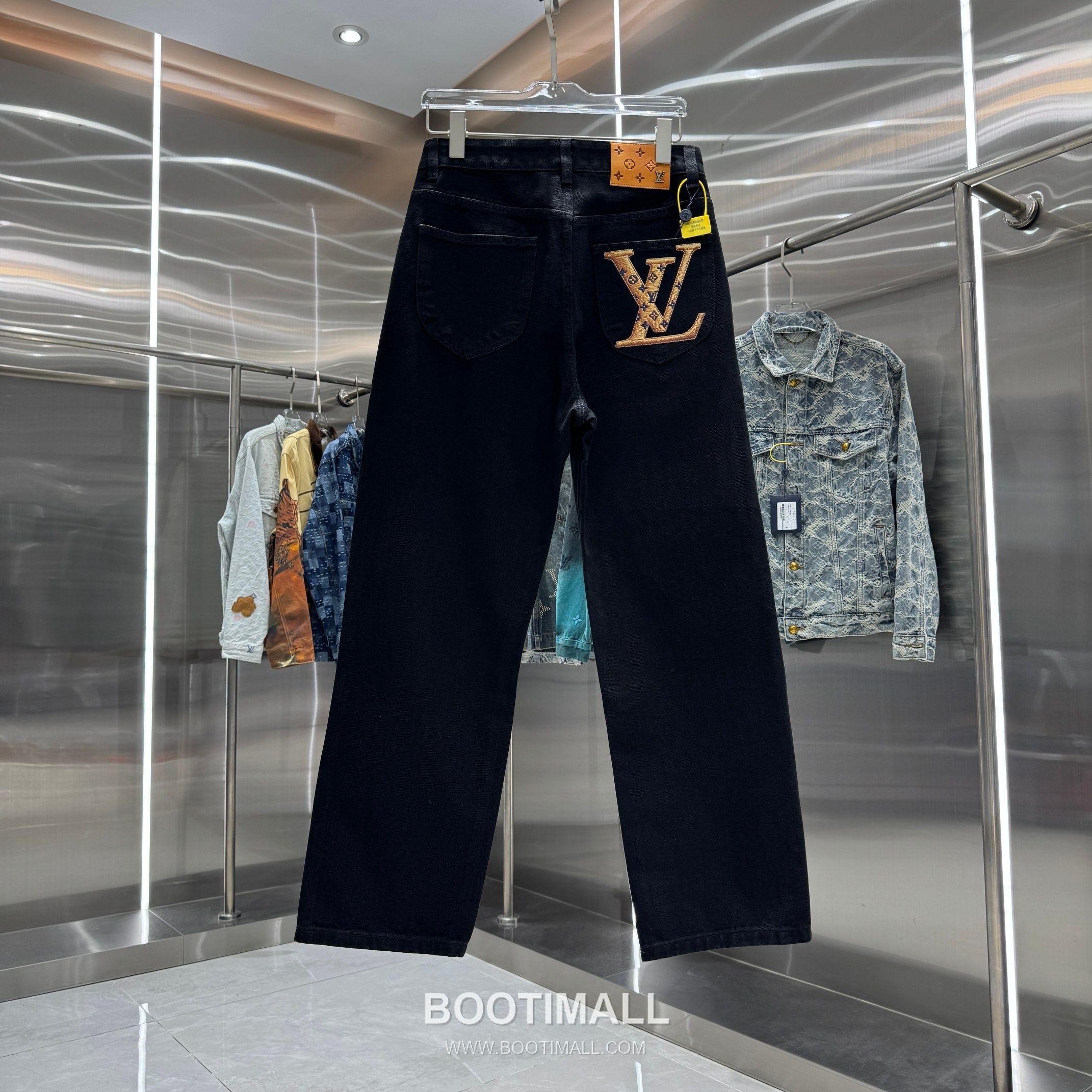 Louis Vuitton Letter Print Straight Jeans Denim Blue Pants 루이비통 레터 프린트 스트레이트 진 데님 블루 팬츠 2