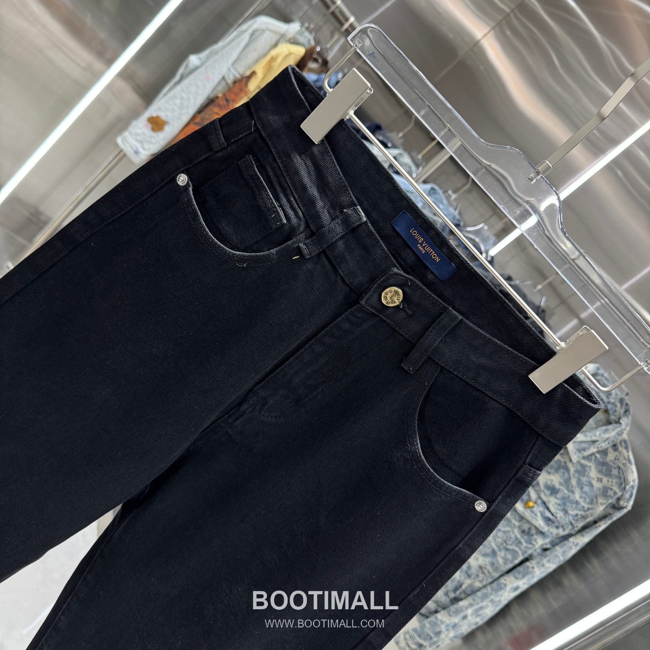 Louis Vuitton Letter Print Straight Jeans Denim Blue Pants 루이비통 레터 프린트 스트레이트 진 데님 블루 팬츠 4