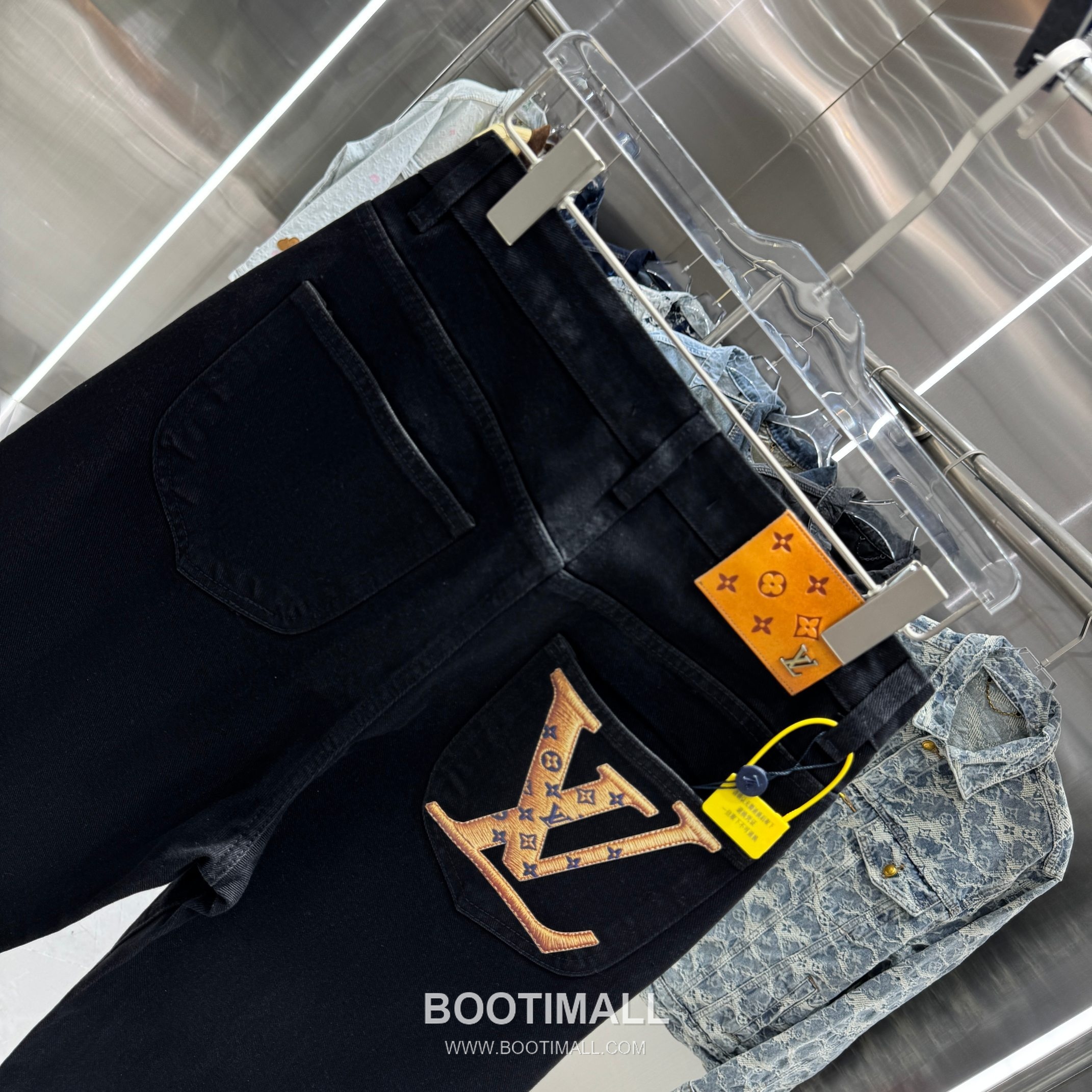 Louis Vuitton Letter Print Straight Jeans Denim Blue Pants 루이비통 레터 프린트 스트레이트 진 데님 블루 팬츠 5