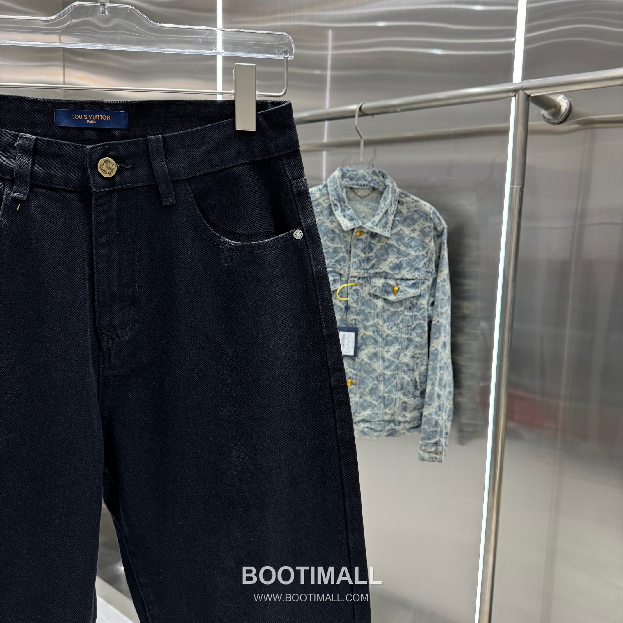 Louis Vuitton Letter Print Straight Jeans Denim Blue Pants 루이비통 레터 프린트 스트레이트 진 데님 블루 팬츠 7