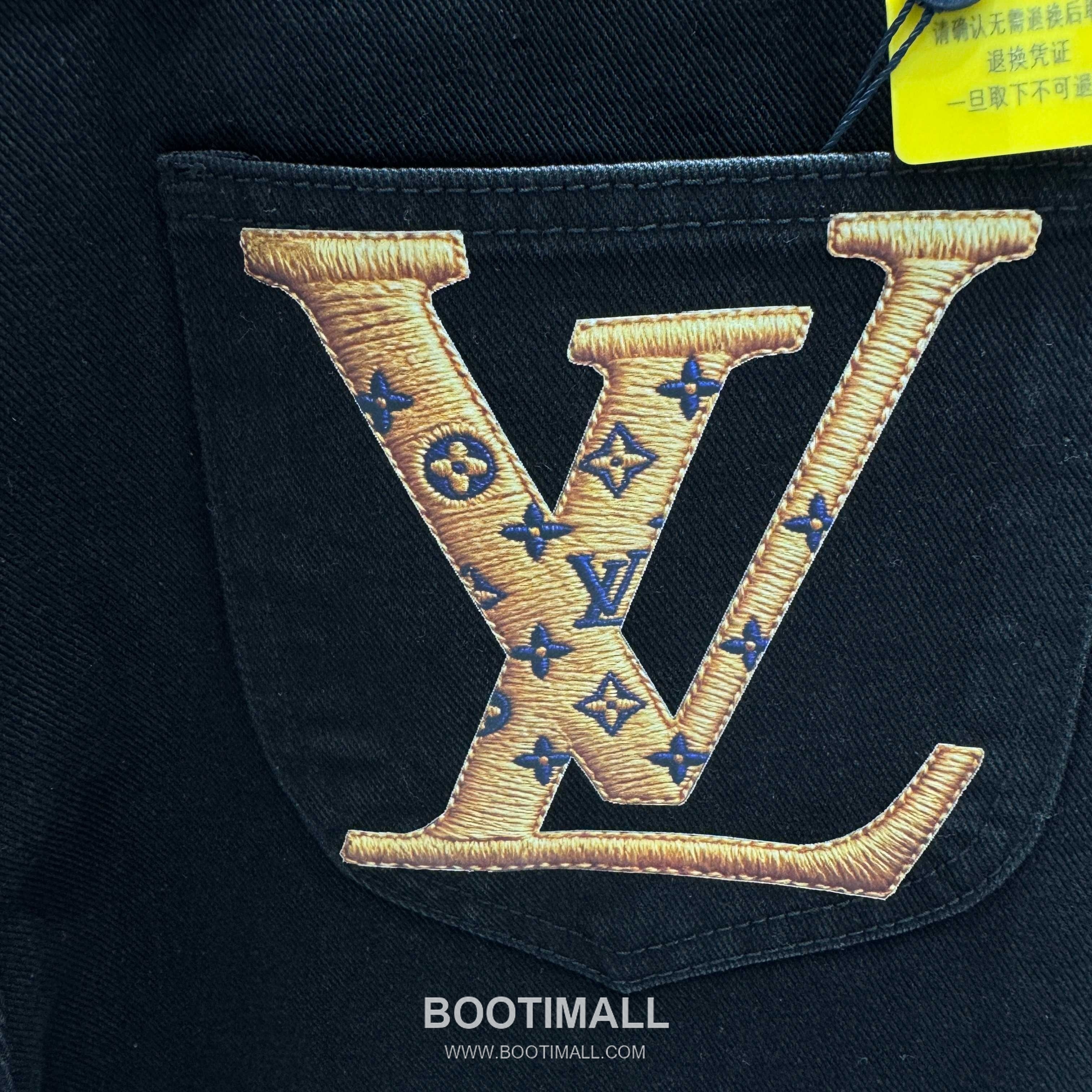 Louis Vuitton Letter Print Straight Jeans Denim Blue Pants 루이비통 레터 프린트 스트레이트 진 데님 블루 팬츠 8