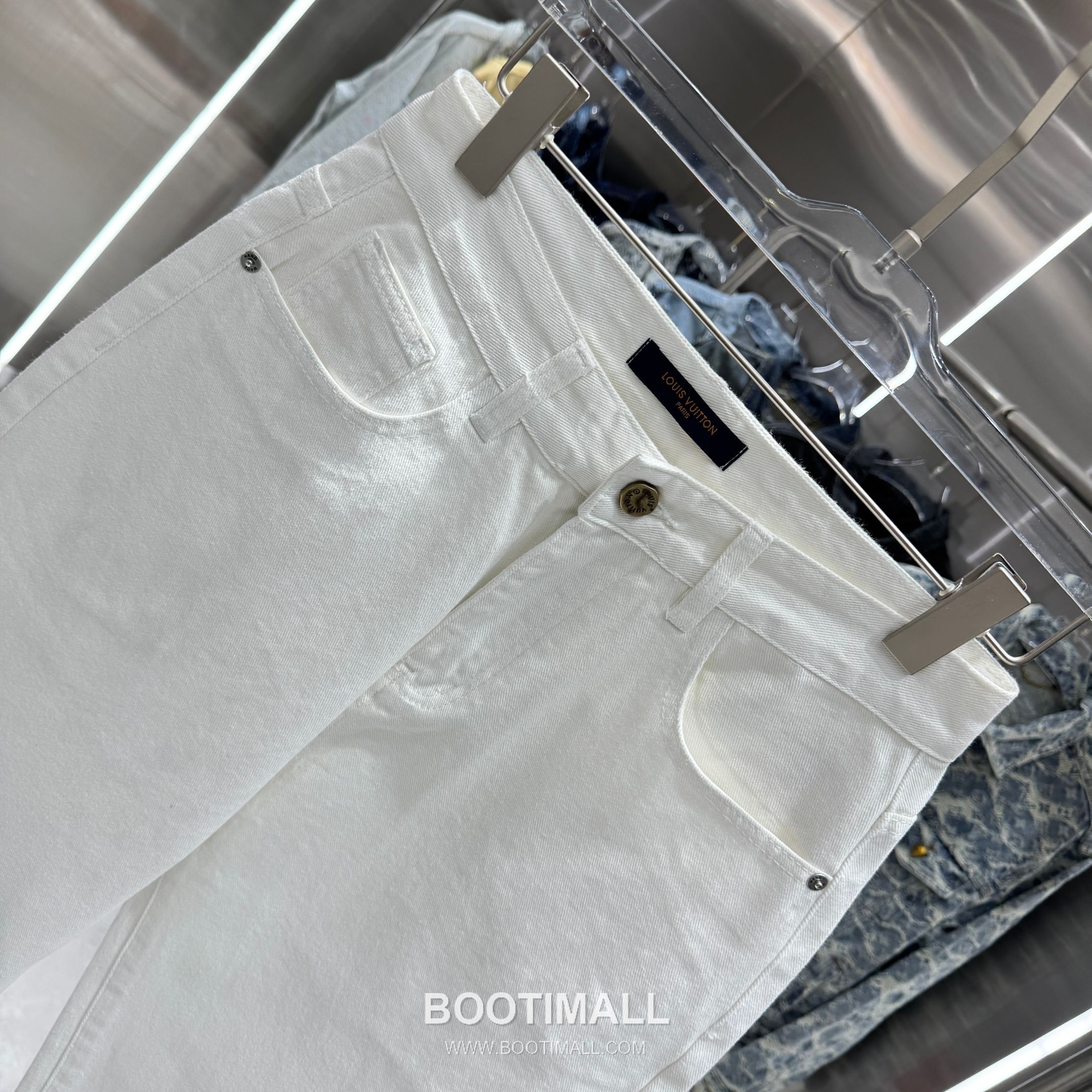 Louis Vuitton Letter Print Straight Jeans Denim Blue Pants 루이비통 레터 프린트 스트레이트 진 데님 블루 팬츠 4