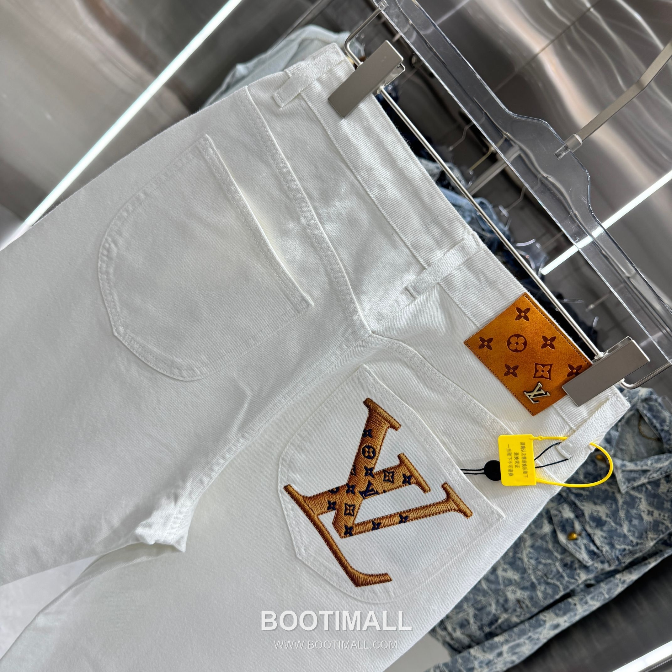 Louis Vuitton Letter Print Straight Jeans Denim Blue Pants 루이비통 레터 프린트 스트레이트 진 데님 블루 팬츠 5