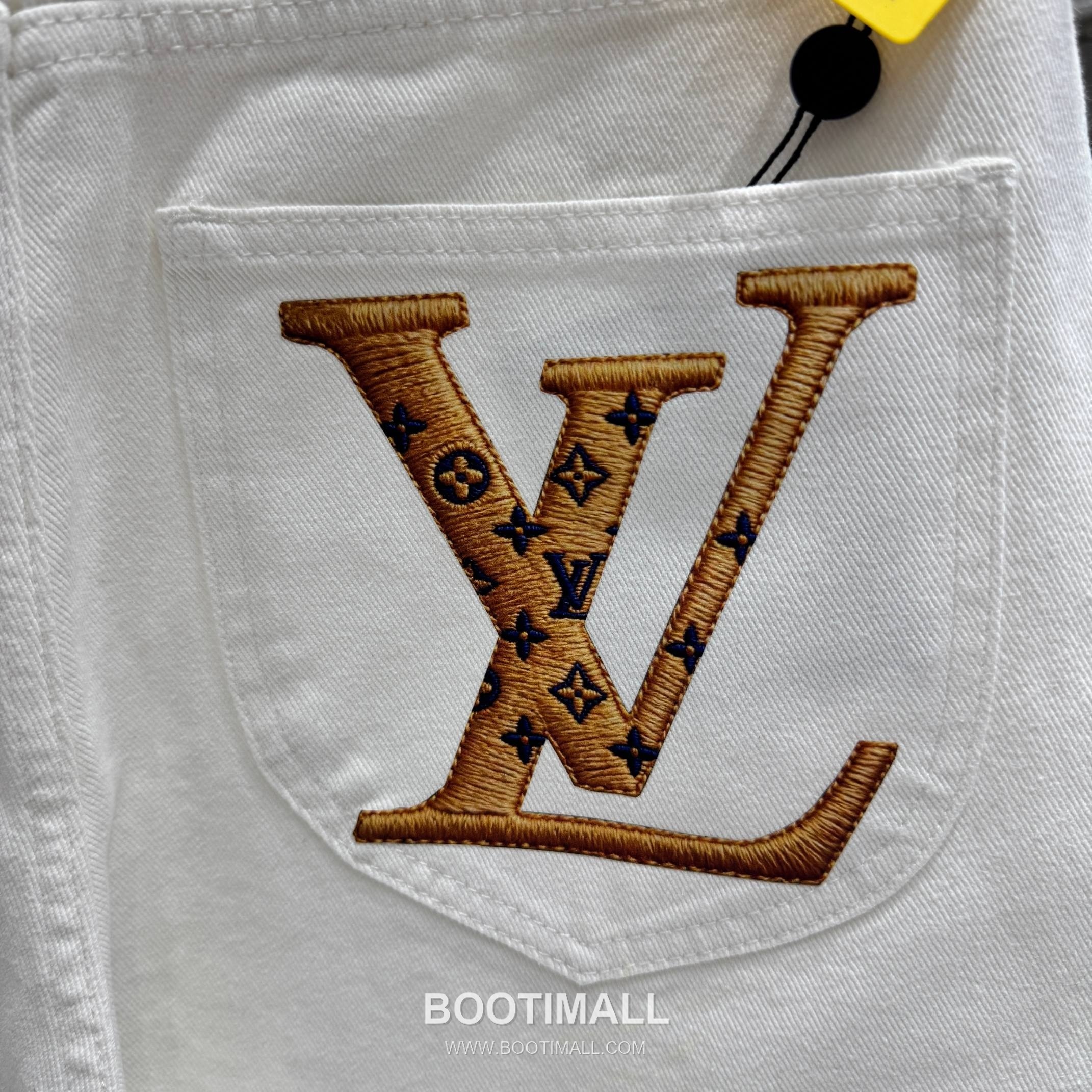 Louis Vuitton Letter Print Straight Jeans Denim Blue Pants 루이비통 레터 프린트 스트레이트 진 데님 블루 팬츠 8