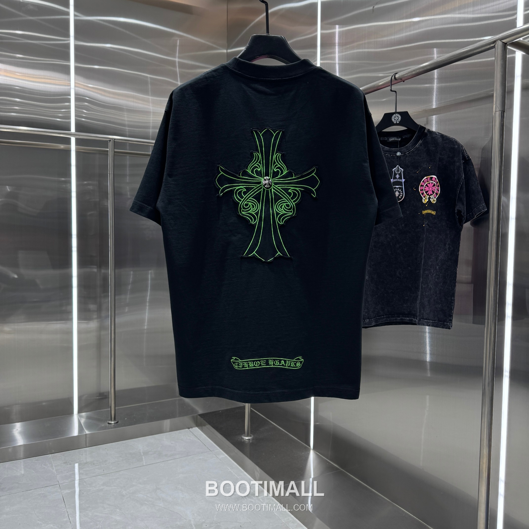 Chrome Hearts Washed Patch Embroidery Tee Black T-Shirt 크롬하츠 워싱 패치 자수 티 블랙 티셔츠 2