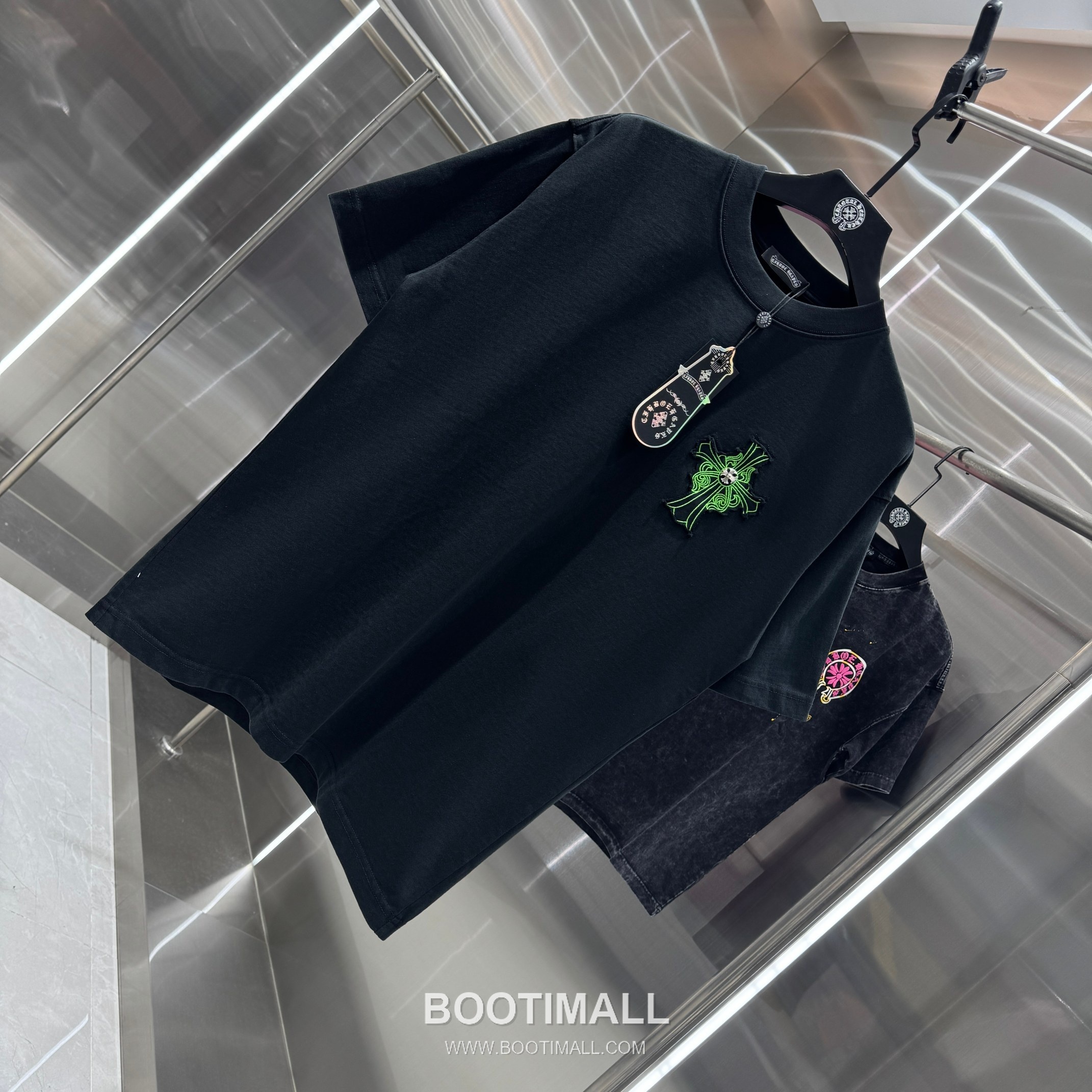 Chrome Hearts Washed Patch Embroidery Tee Black T-Shirt 크롬하츠 워싱 패치 자수 티 블랙 티셔츠 3