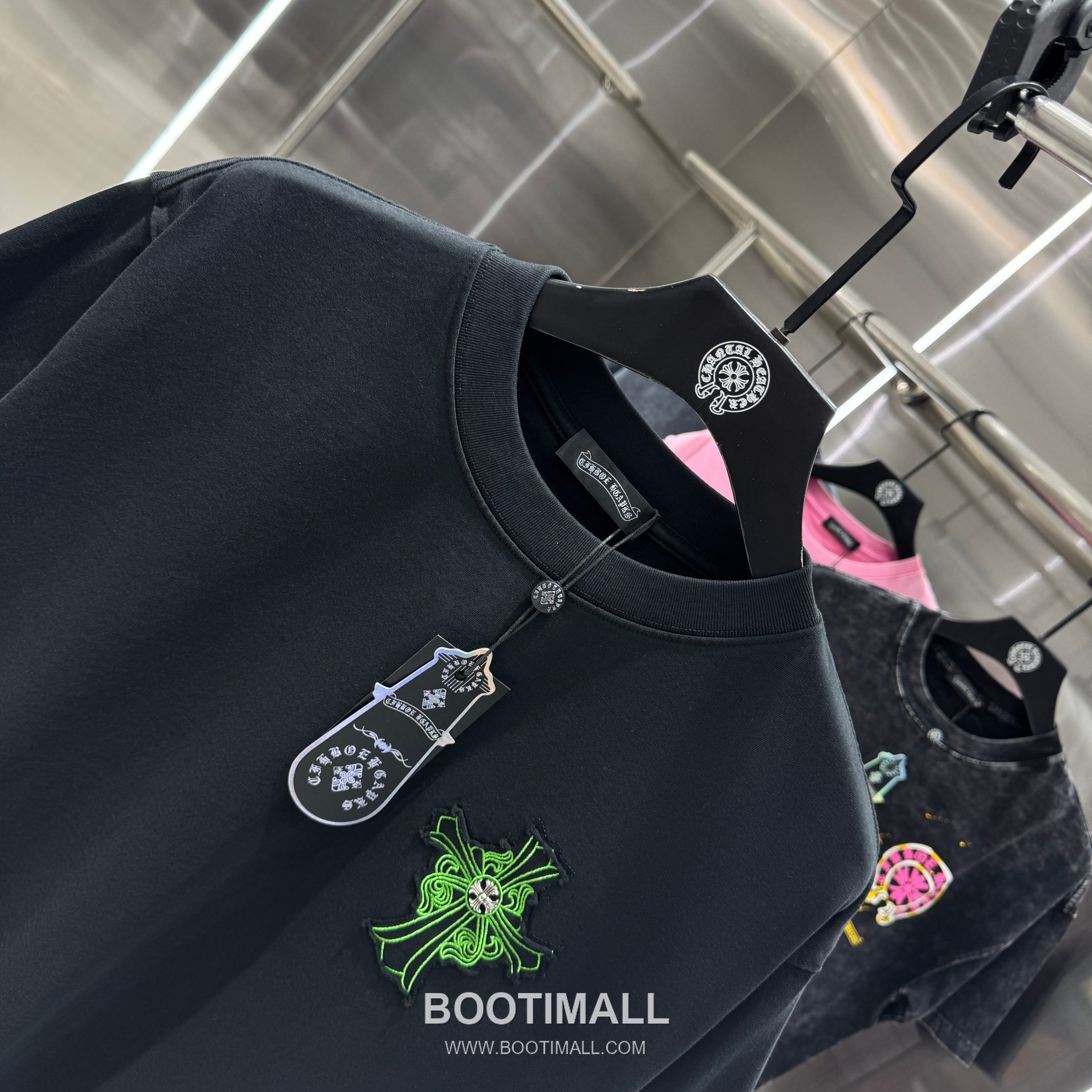 Chrome Hearts Washed Patch Embroidery Tee Black T-Shirt 크롬하츠 워싱 패치 자수 티 블랙 티셔츠 4