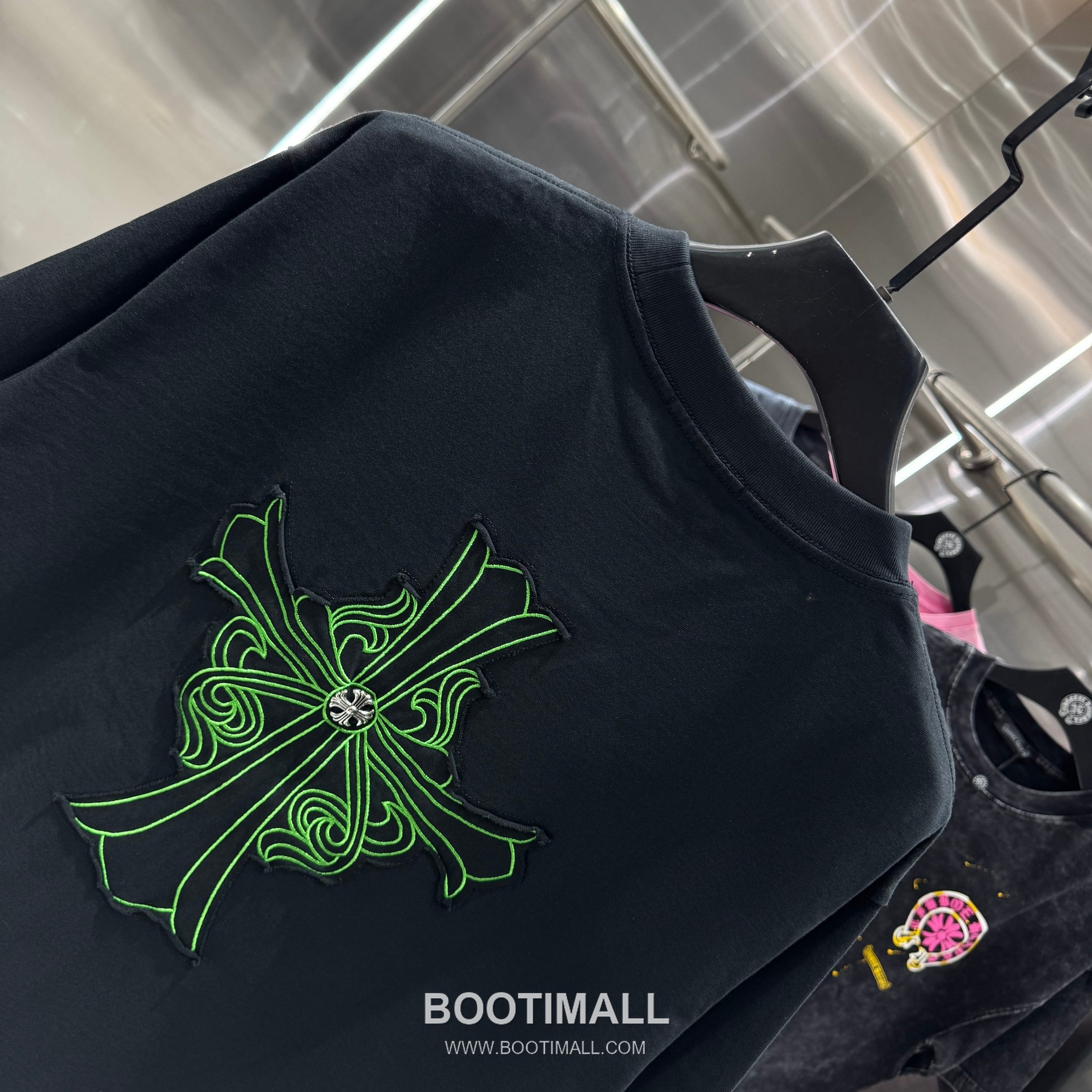 Chrome Hearts Washed Patch Embroidery Tee Black T-Shirt 크롬하츠 워싱 패치 자수 티 블랙 티셔츠 5