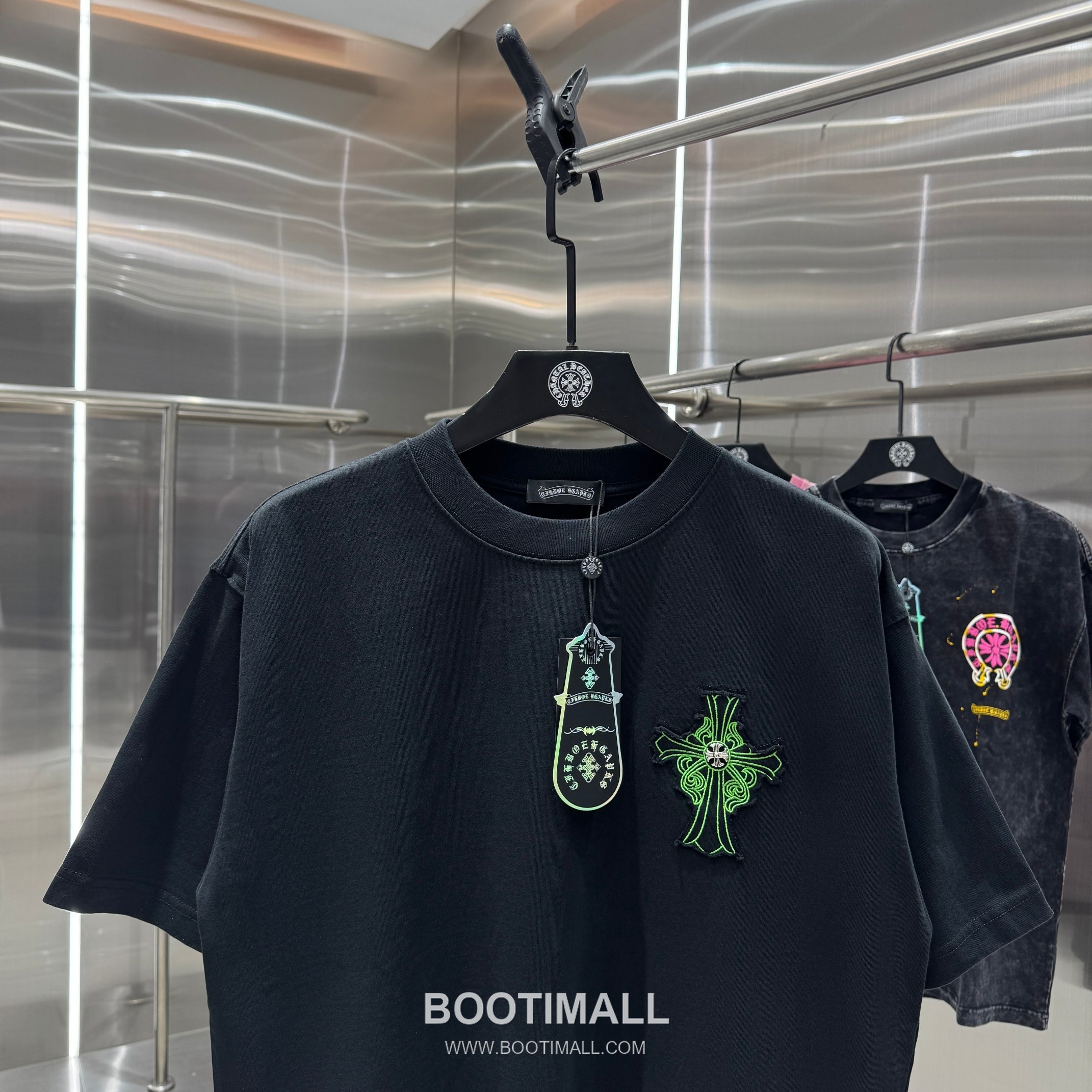 Chrome Hearts Washed Patch Embroidery Tee Black T-Shirt 크롬하츠 워싱 패치 자수 티 블랙 티셔츠 6