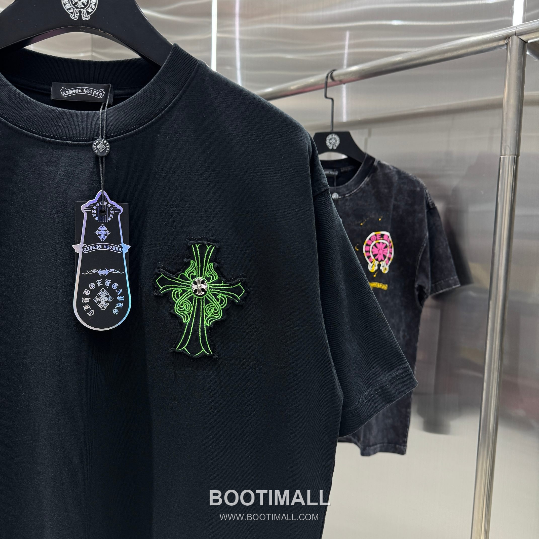 Chrome Hearts Washed Patch Embroidery Tee Black T-Shirt 크롬하츠 워싱 패치 자수 티 블랙 티셔츠 7