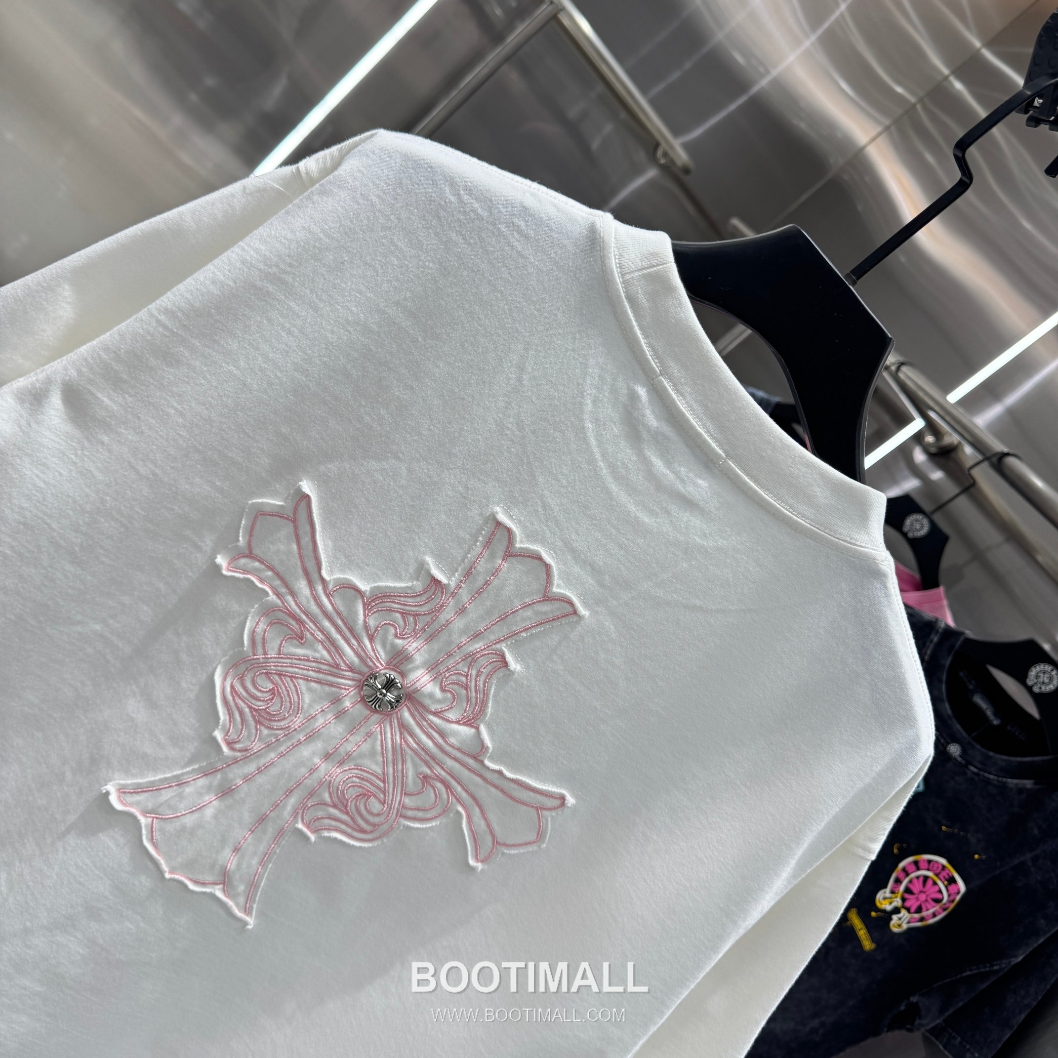 Chrome Hearts Washed Patch Embroidery Tee Black T-Shirt 크롬하츠 워싱 패치 자수 티 블랙 티셔츠 5