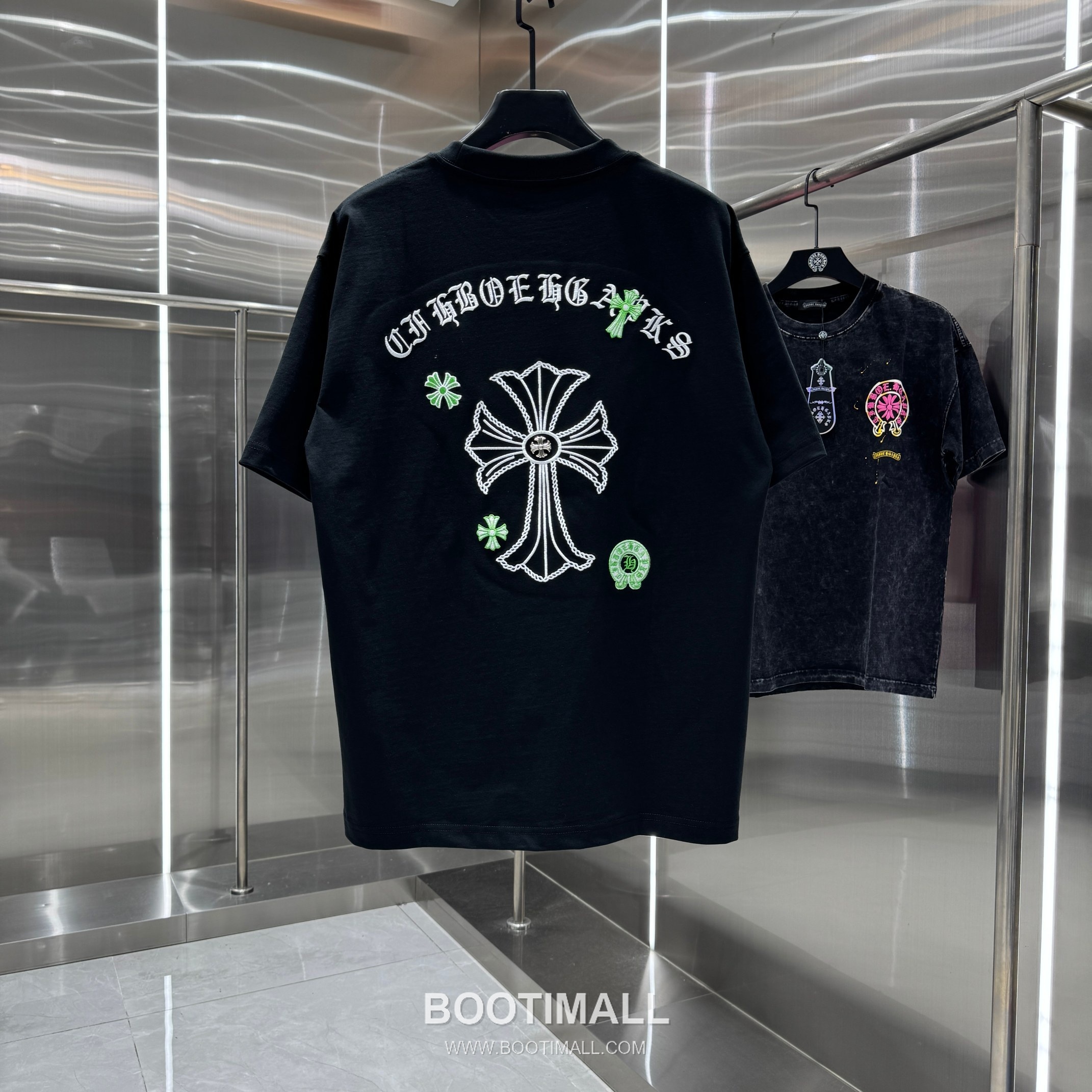 Chrome Hearts Ten-Thousand Stitch Embroidery Tee Black T-Shirt 크롬하츠 만침 자수 티 블랙 티셔츠 2