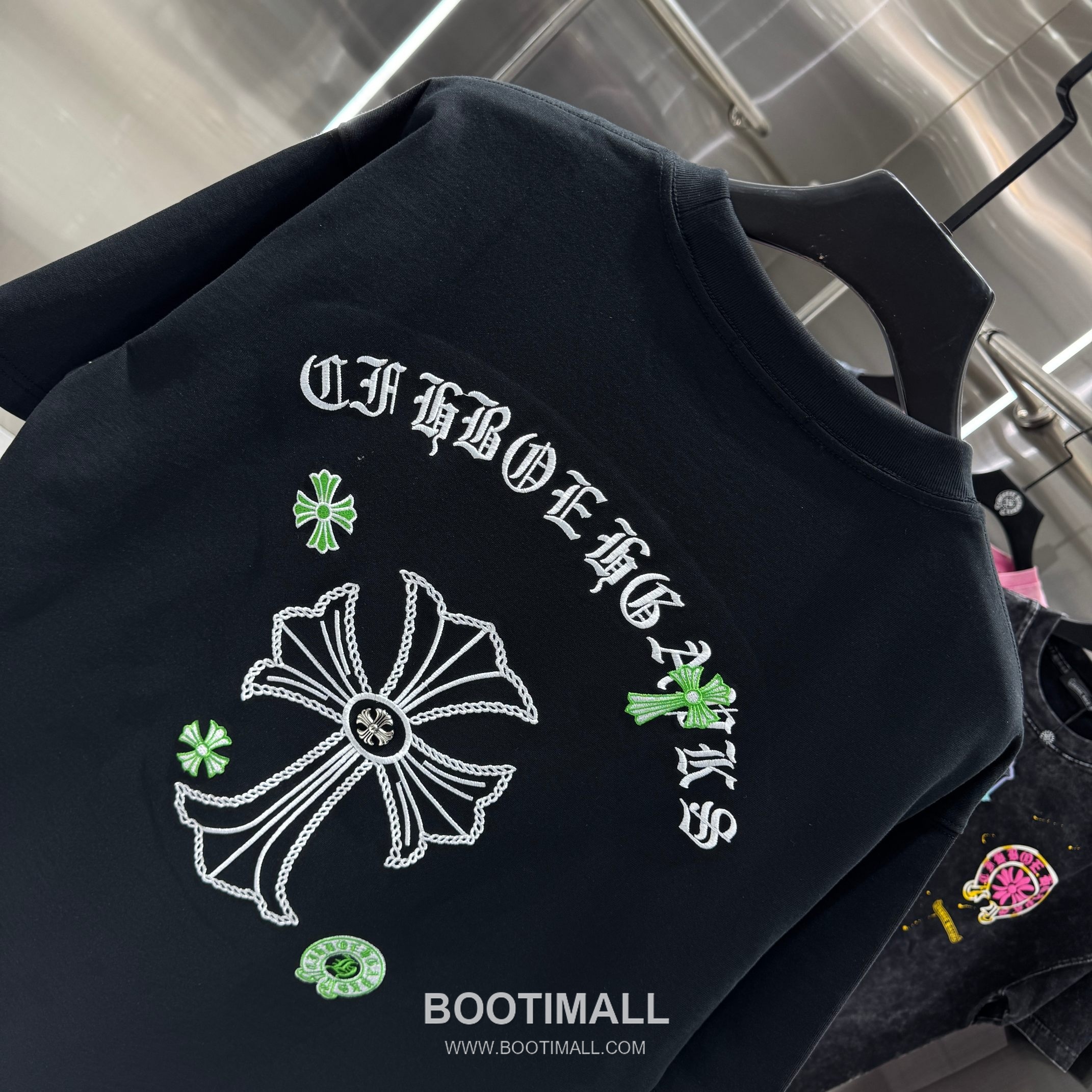 Chrome Hearts Ten-Thousand Stitch Embroidery Tee Black T-Shirt 크롬하츠 만침 자수 티 블랙 티셔츠 5