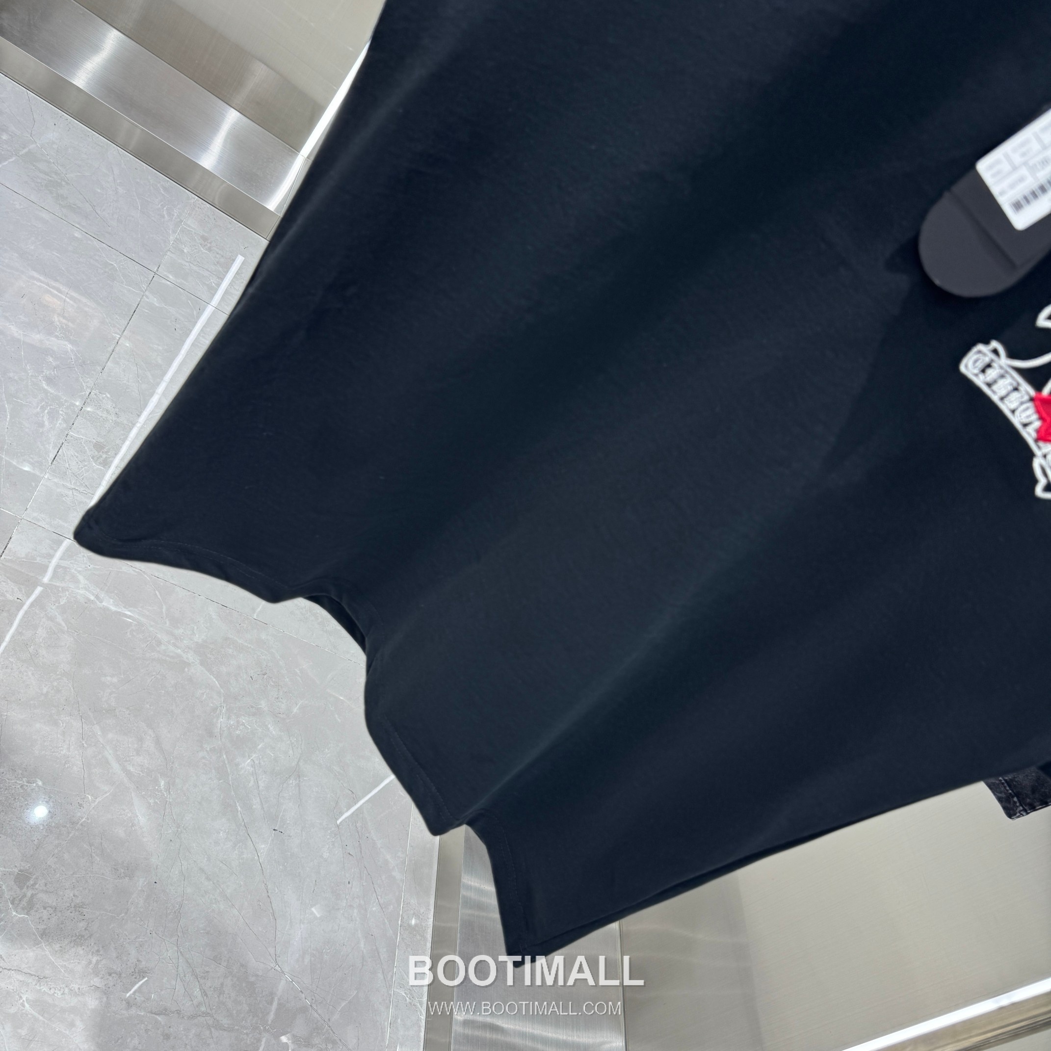 Chrome Hearts Washed Leather-Applique Embroidered Tee Black T-shirt 크롬하츠 워싱 레더 아플리케 자수 티 블랙 티셔츠 9