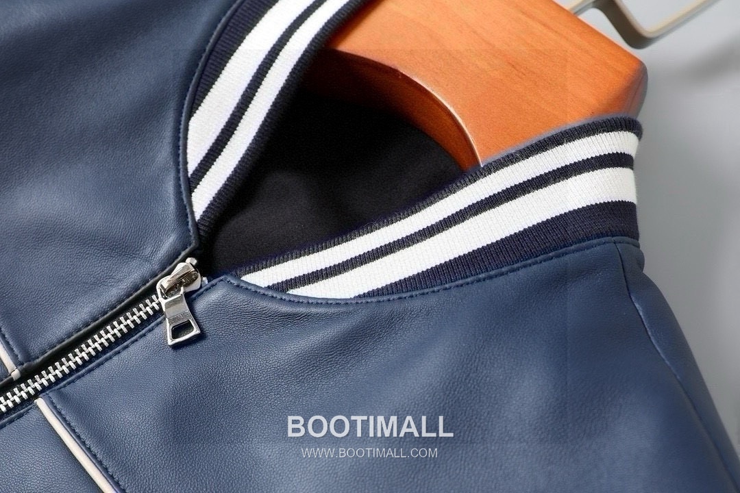 Prada SS26 Sheepskin Leather Baseball Jacket 프라다 SS26 양가죽 베이스볼 레더 재킷 4