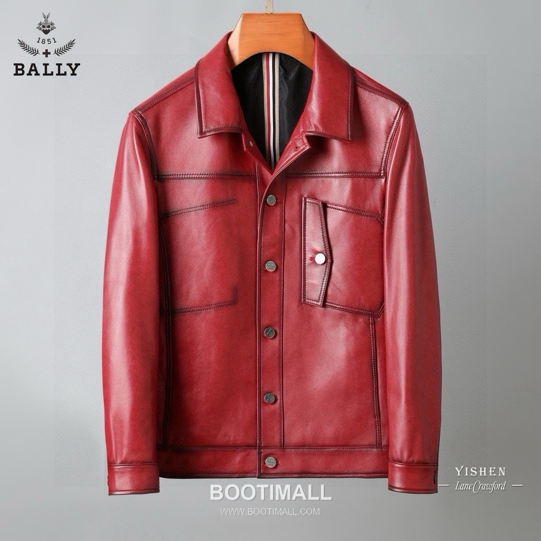 Bally F/W Goatskin Leather Jacket 발리 F/W 염소가죽 레더 재킷 1