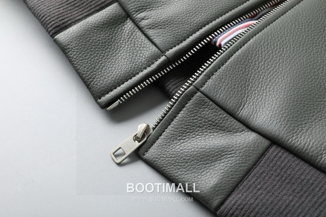 Thom Browne Leather Blouson Black 톰브라운 레더 블루종 블랙 9