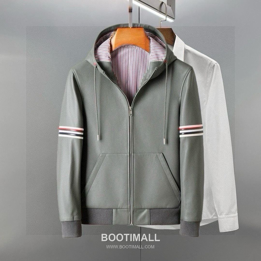 Thom Browne Calfskin Outerwear Black Jacket 톰브라운 카프스킨 아우터 블랙 자켓 1