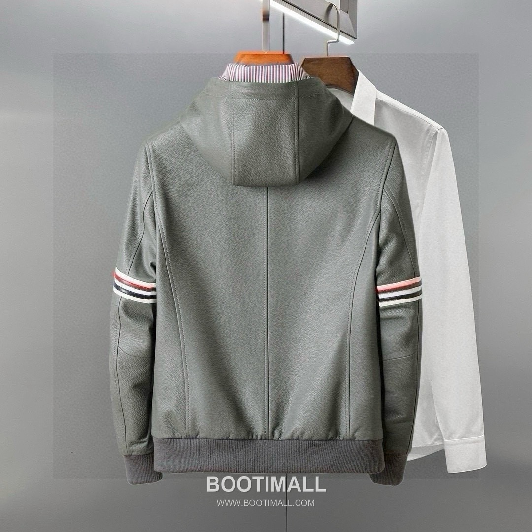 Thom Browne Calfskin Outerwear Black Jacket 톰브라운 카프스킨 아우터 블랙 자켓 2