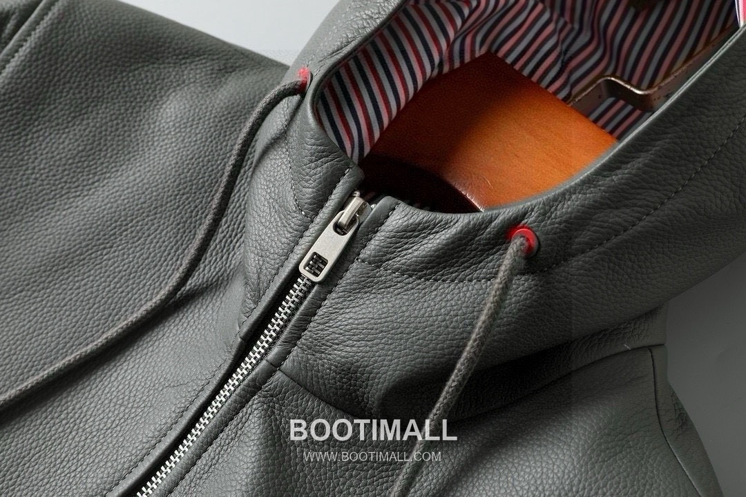 Thom Browne Calfskin Outerwear Black Jacket 톰브라운 카프스킨 아우터 블랙 자켓 3