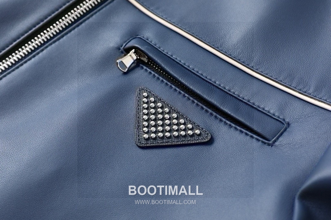 Prada SS26 Sheepskin Leather Baseball Jacket 프라다 SS26 양가죽 베이스볼 레더 재킷 6