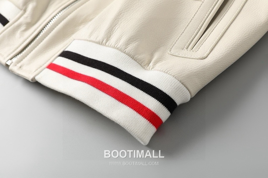 Thom Browne 2026 Leather Bomber Goatskin White 톰브라운 2026 레더 봄버 염소가죽 화이트 7