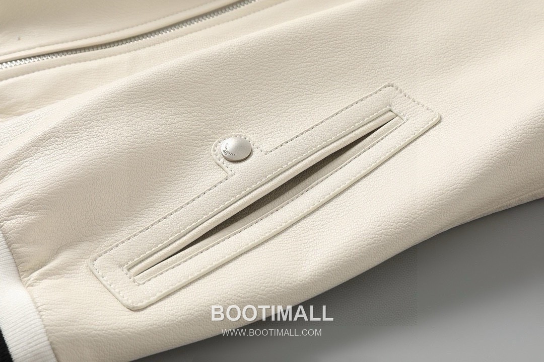 Thom Browne 2026 Leather Bomber Goatskin White 톰브라운 2026 레더 봄버 염소가죽 화이트 8