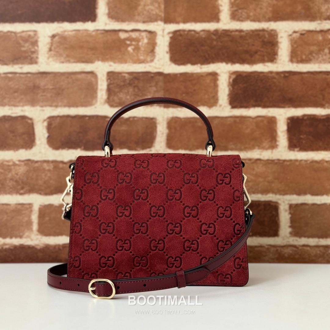 Gucci Embossed Velvet Leather Shoulder Bag 813400 구찌 엠보싱 벨벳 레더 숄더백 22cm 3
