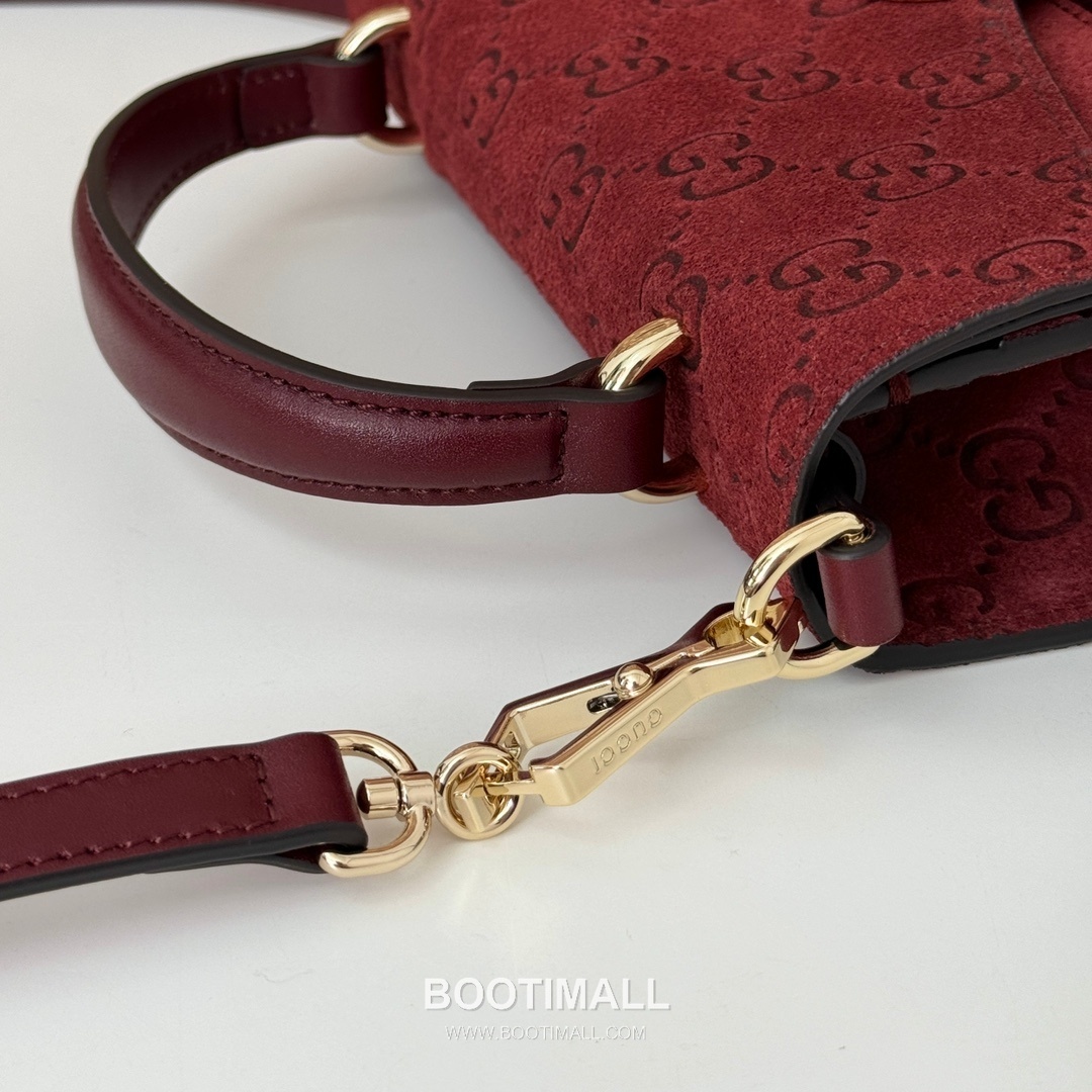 Gucci Embossed Velvet Leather Shoulder Bag 813400 구찌 엠보싱 벨벳 레더 숄더백 22cm 7