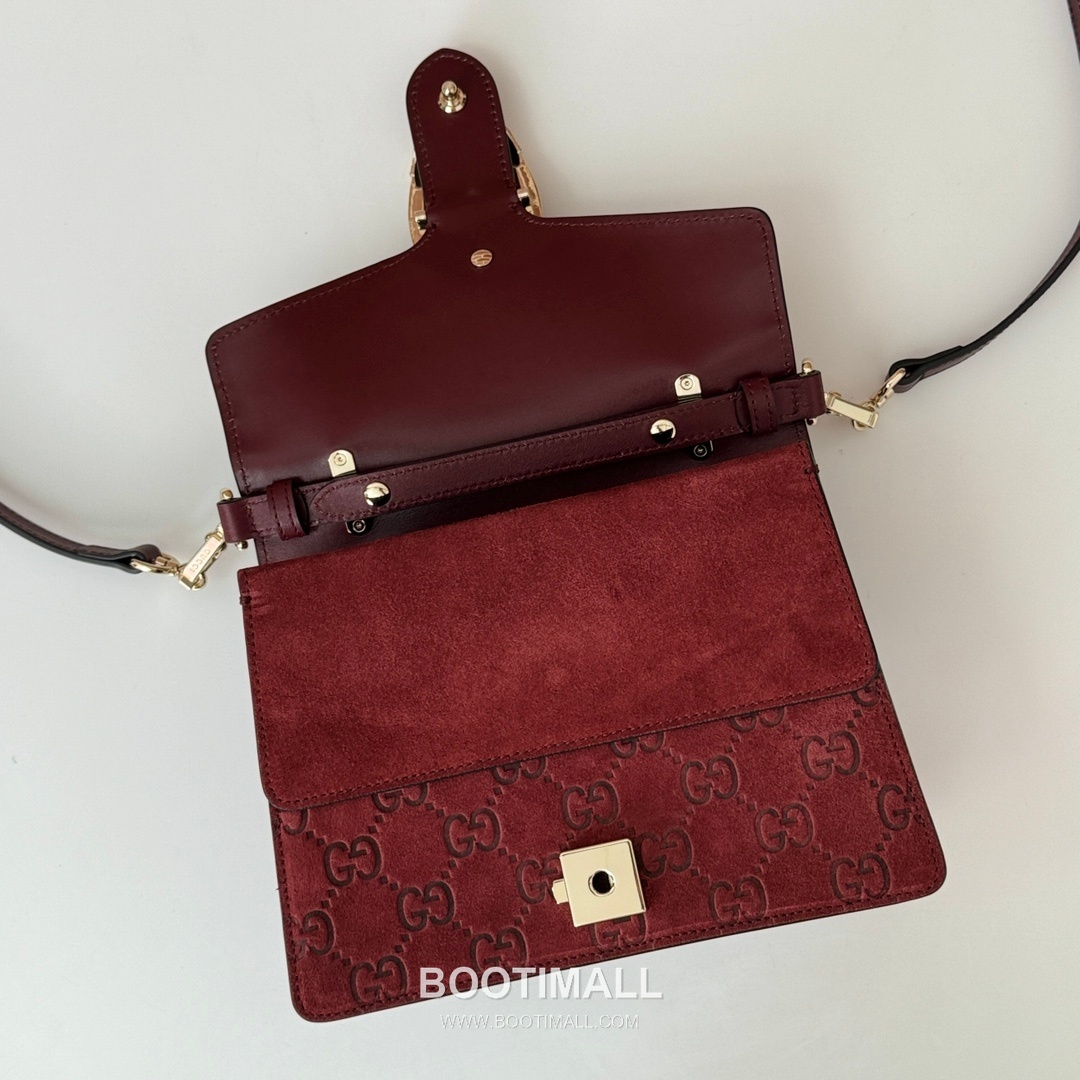 Gucci Embossed Velvet Leather Shoulder Bag 813400 구찌 엠보싱 벨벳 레더 숄더백 22cm 8