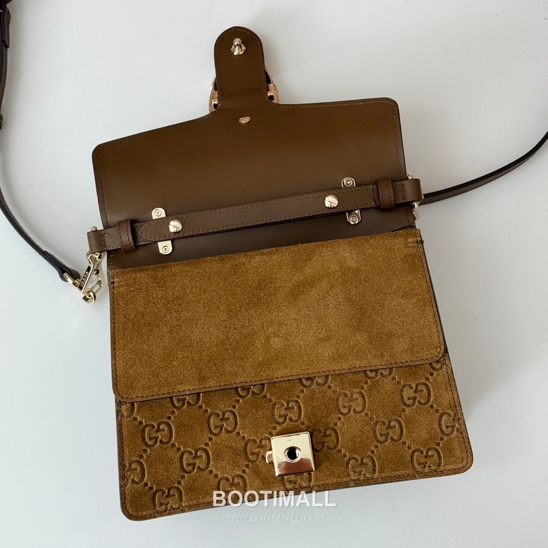 Gucci Embossed Velvet Leather Shoulder Bag 813400 구찌 엠보싱 벨벳 레더 숄더백 22cm 8