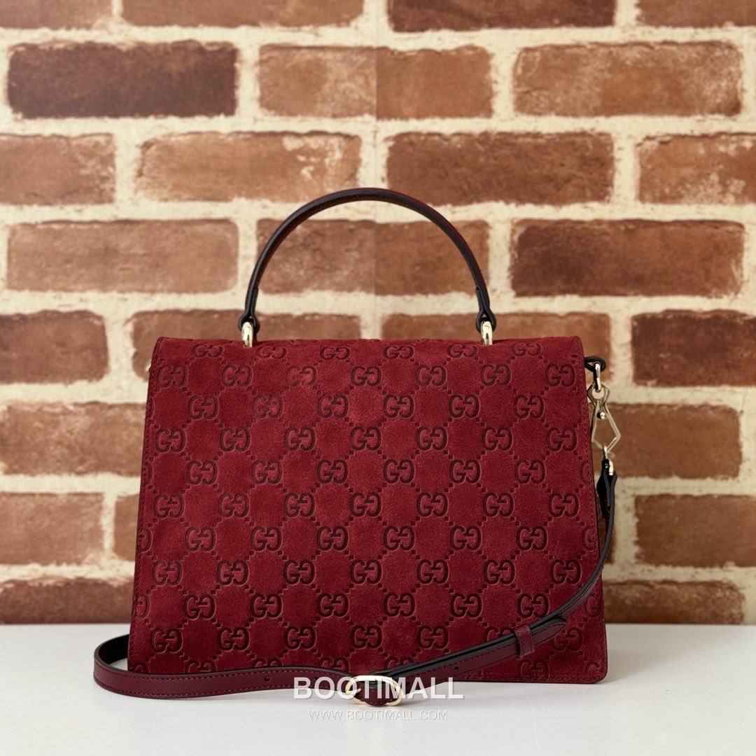 Gucci Embossed Velvet Leather Shoulder Bag 813399 구찌 엠보싱 벨벳 레더 숄더백 29.5cm 3