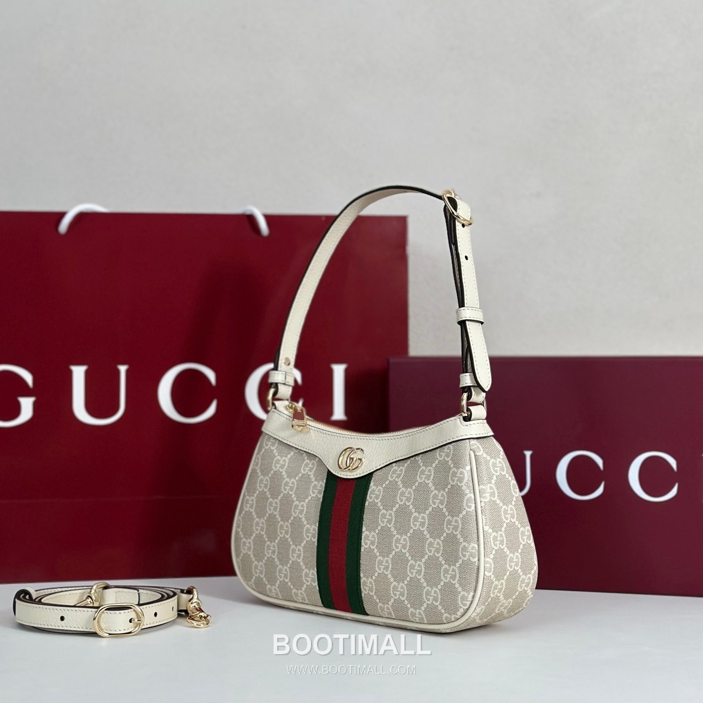 Gucci GG Canvas & Leather Shoulder Bag 841341 구찌 GG 캔버스 앤 레더 숄더백 26cm 2