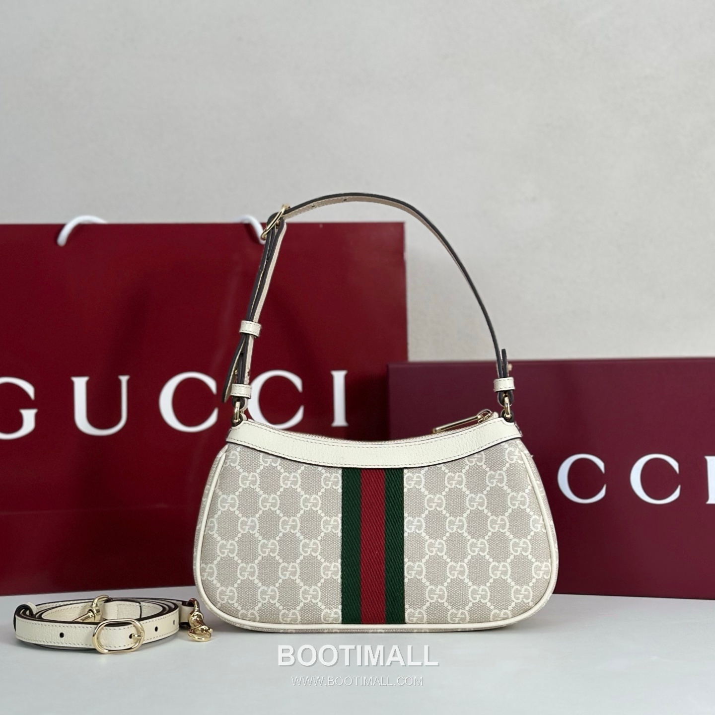 Gucci GG Canvas & Leather Shoulder Bag 841341 구찌 GG 캔버스 앤 레더 숄더백 26cm 3