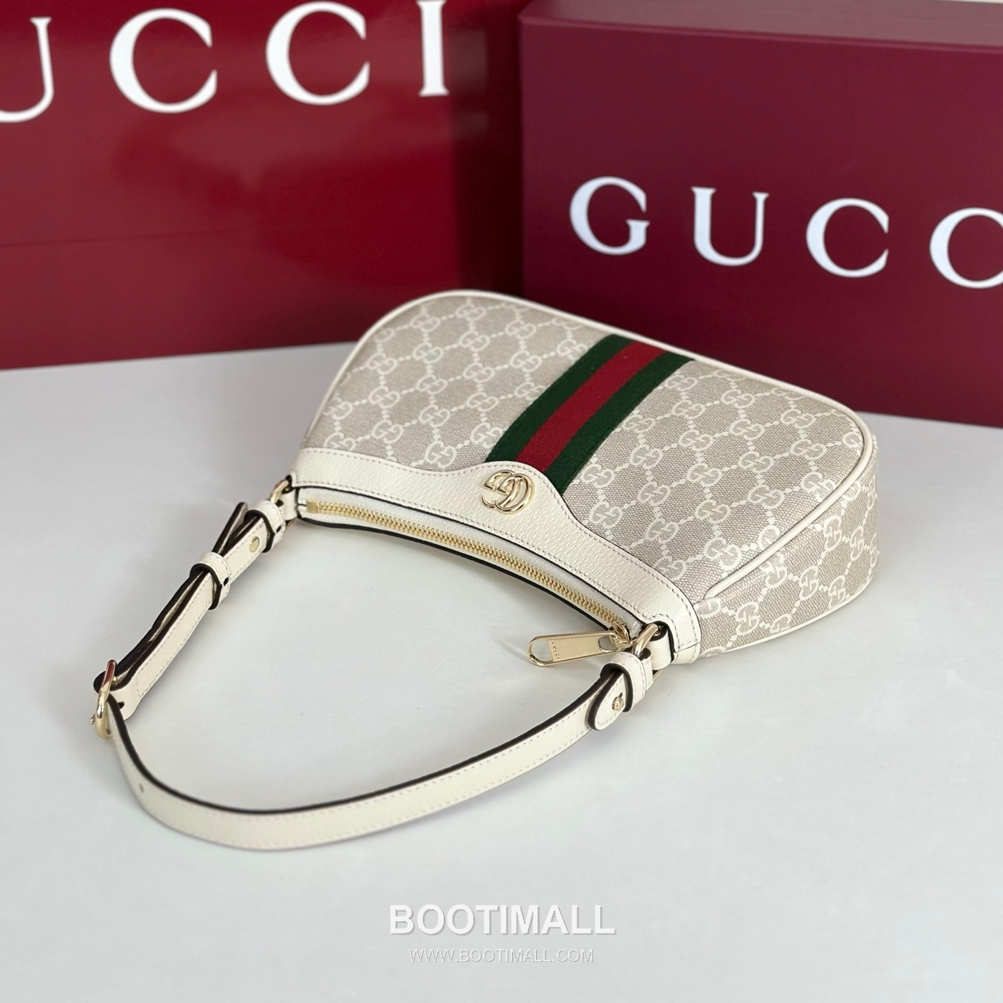Gucci GG Canvas & Leather Shoulder Bag 841341 구찌 GG 캔버스 앤 레더 숄더백 26cm 6
