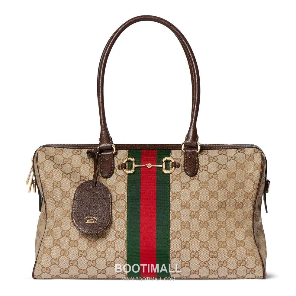 Gucci Beatrix GG Canvas with Leather Trim Beige Shoulder Bag 구찌 베아트릭스 GG 캔버스 레더 트림 베이지 숄더백 39cm 1