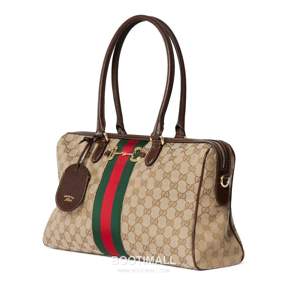 Gucci Beatrix GG Canvas with Leather Trim Beige Shoulder Bag 구찌 베아트릭스 GG 캔버스 레더 트림 베이지 숄더백 39cm 2