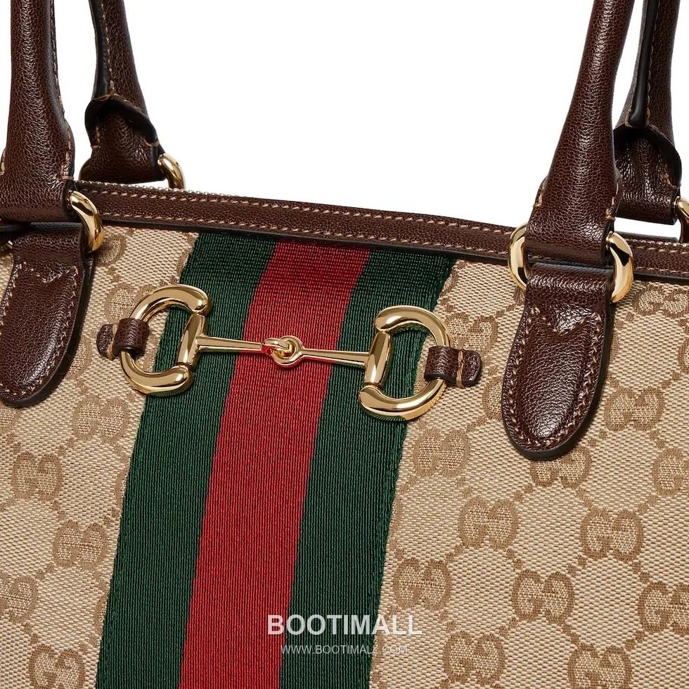 Gucci Beatrix GG Canvas with Leather Trim Beige Shoulder Bag 구찌 베아트릭스 GG 캔버스 레더 트림 베이지 숄더백 39cm 3
