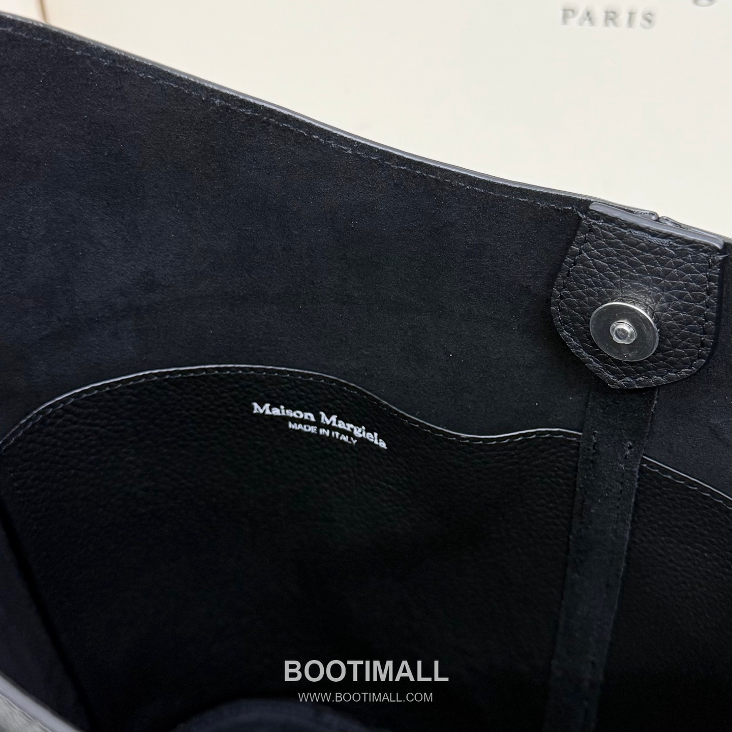 Maison Margiela Dressdge 0096 Grained Cowhide Black Tote Bag 메종 마르지엘라 드레스지 0096 그레인드 소가죽 블랙 토트백 26cm 8