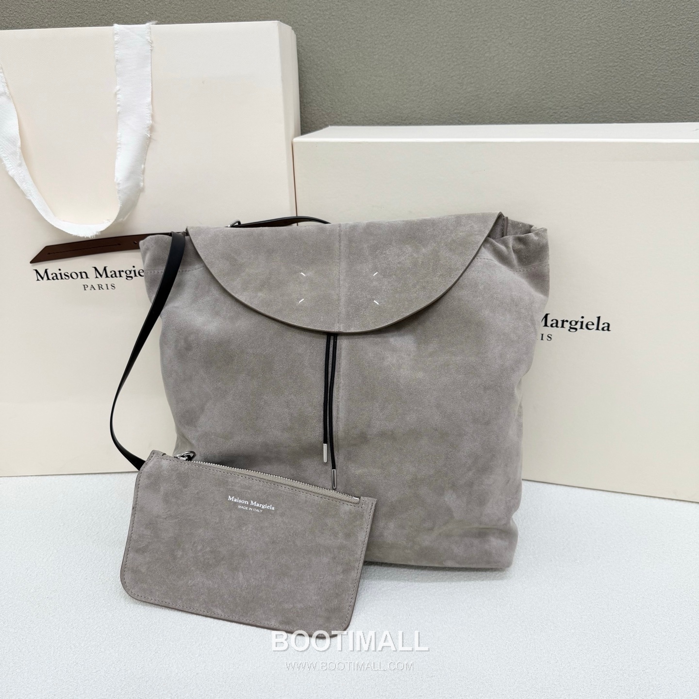 Maison Margiela Belt Bag Suede Leather Green Hobo 메종 마르지엘라 벨트 백 0026 스웨이드 레더 그린 호보백 38cm 2