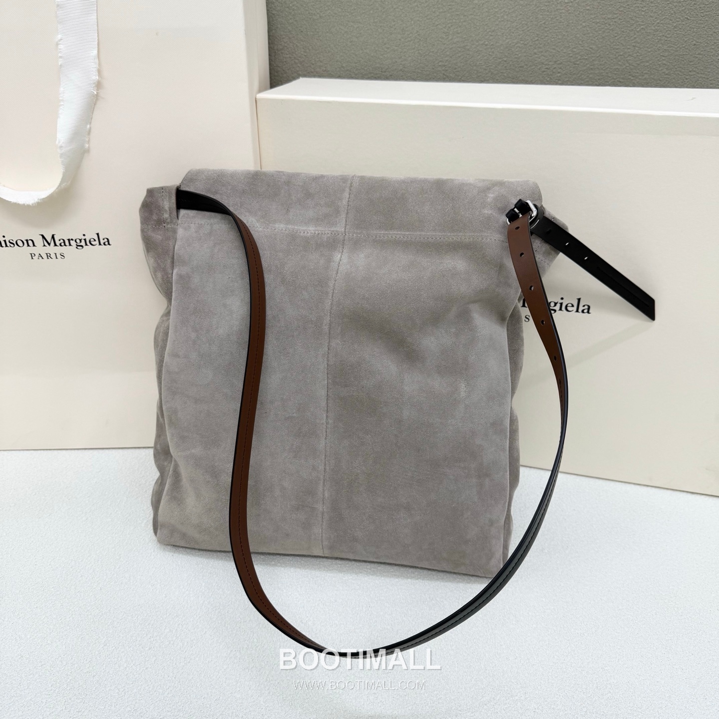 Maison Margiela Belt Bag Suede Leather Green Hobo 메종 마르지엘라 벨트 백 0026 스웨이드 레더 그린 호보백 38cm 3