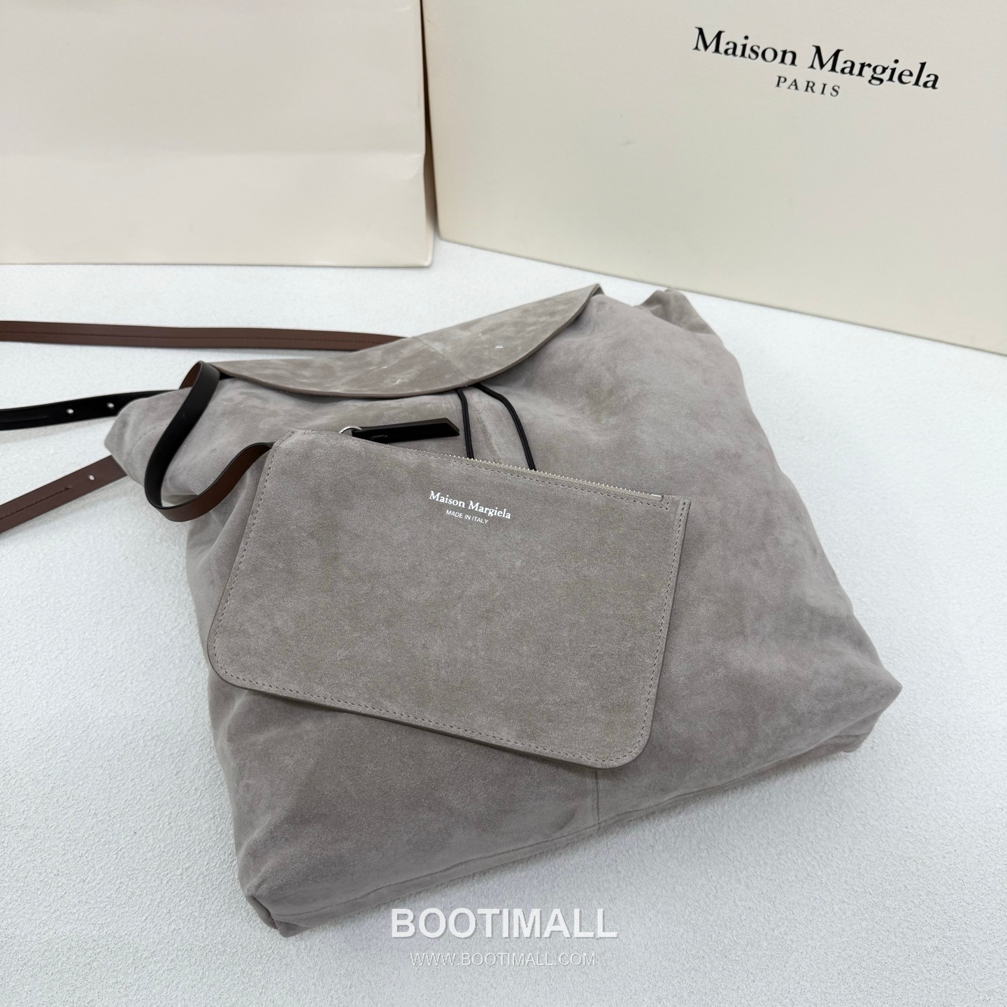 Maison Margiela Belt Bag Suede Leather Green Hobo 메종 마르지엘라 벨트 백 0026 스웨이드 레더 그린 호보백 38cm 4