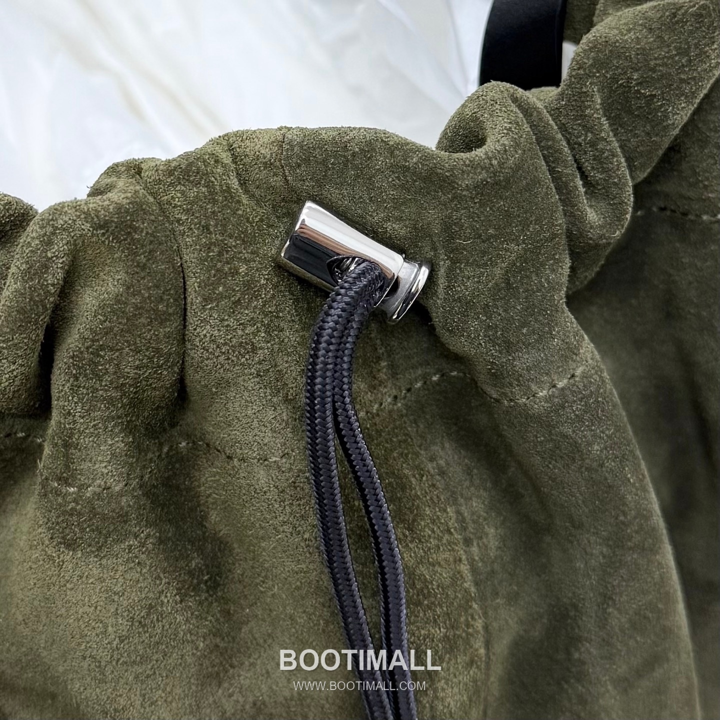 Maison Margiela Oversized Shopping Suede Leather Green Tote Bag 메종 마르지엘라 오버사이즈 쇼핑 스웨이드 레더 그린 토트백 38cm 7