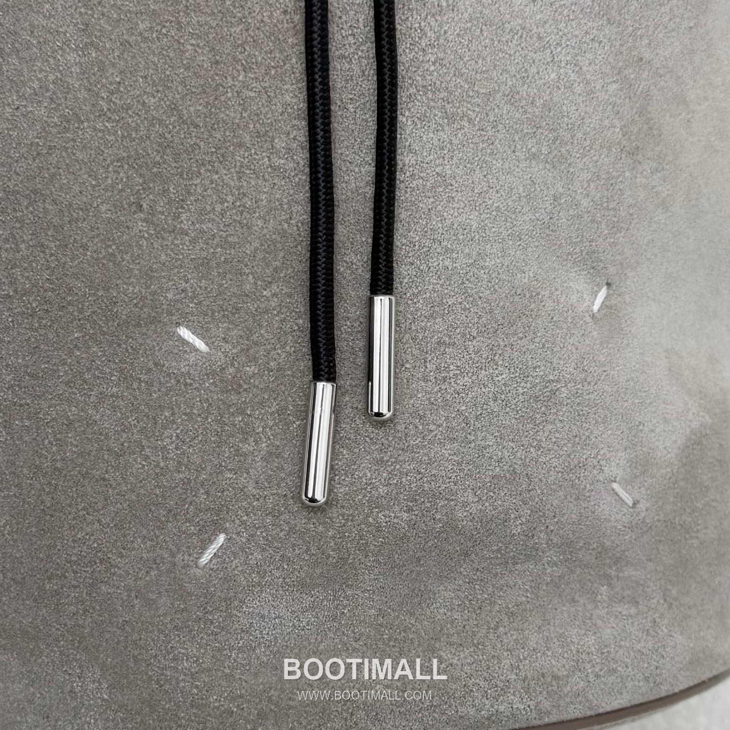 Maison Margiela Drawstring Mini Pouch Suede Leather Green Bucket Bag 메종 마르지엘라 드로우스트링 미니 파우치 스웨이드 레더 그린 버킷백 20.5cm 6