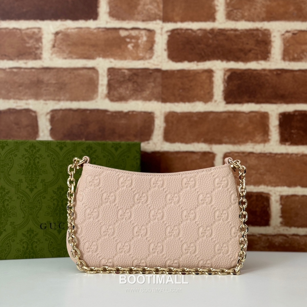 Gucci Pink Grain Leather Clutch Bag 815278 구찌 핑크 그레인 레더 클러치백 20cm 3