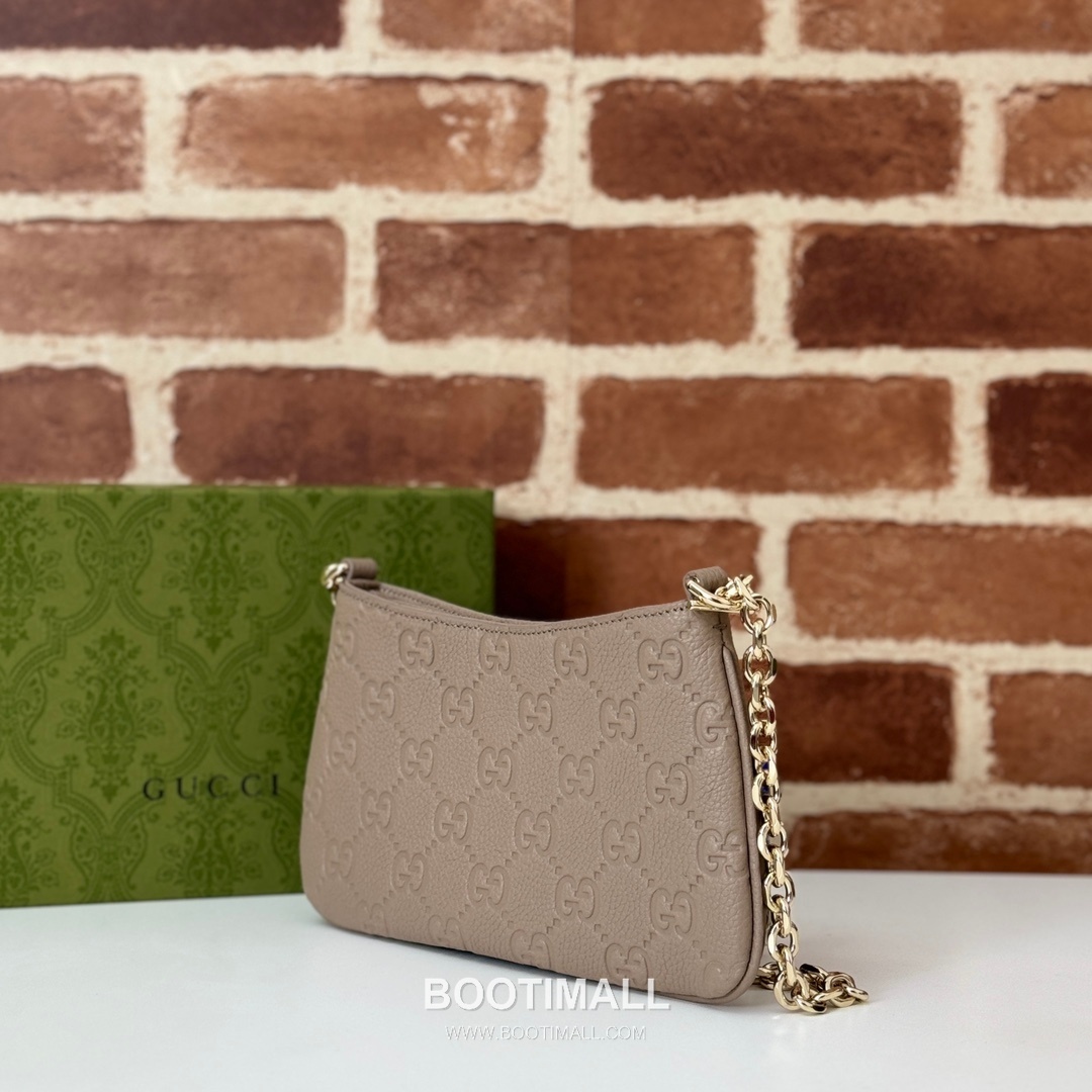 Gucci Pink Grain Leather Clutch Bag 815278 구찌 핑크 그레인 레더 클러치백 20cm 2