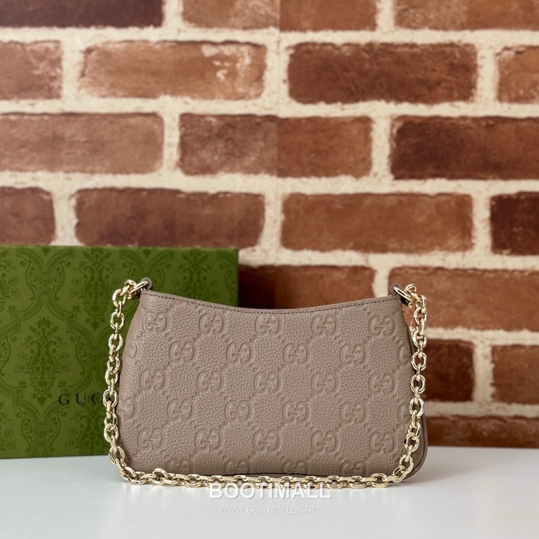 Gucci Pink Grain Leather Clutch Bag 815278 구찌 핑크 그레인 레더 클러치백 20cm 3